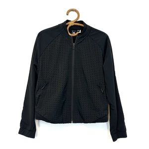 Adidas‎ | Black Perforated Bomber Jacket